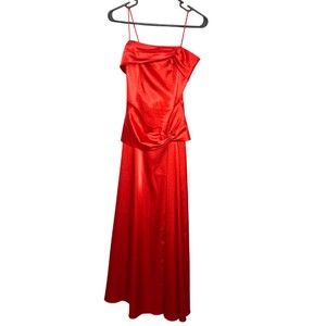 Eureka Red Homecoming Prom/Formal Long Dress Size S